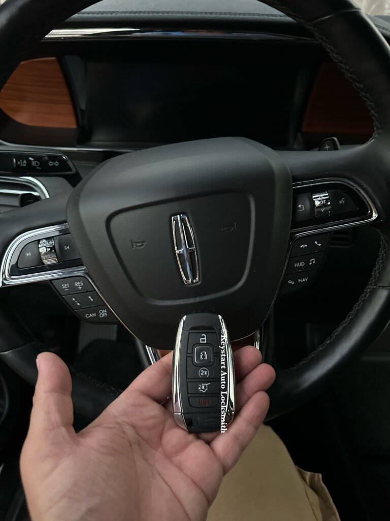 car locksmith is making a key fob replacement in Pasadena, Los Angeles, CA