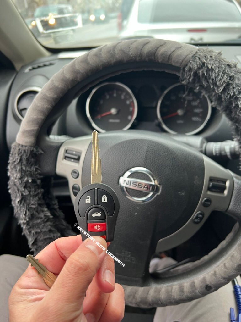 car locksmith is making a key in Reseda, Los Angeles, CA