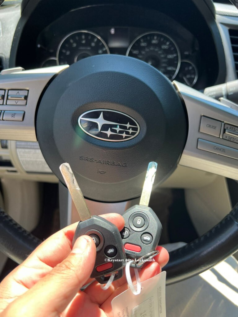 Subaru car key replacement LA - keystart Auto Locksmith car locksmith in Pasadena, Los Angeles car lockout, car key replacement, ignition repair, broken key extraction