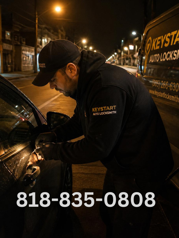 emergency locksmith LA doing car lockout