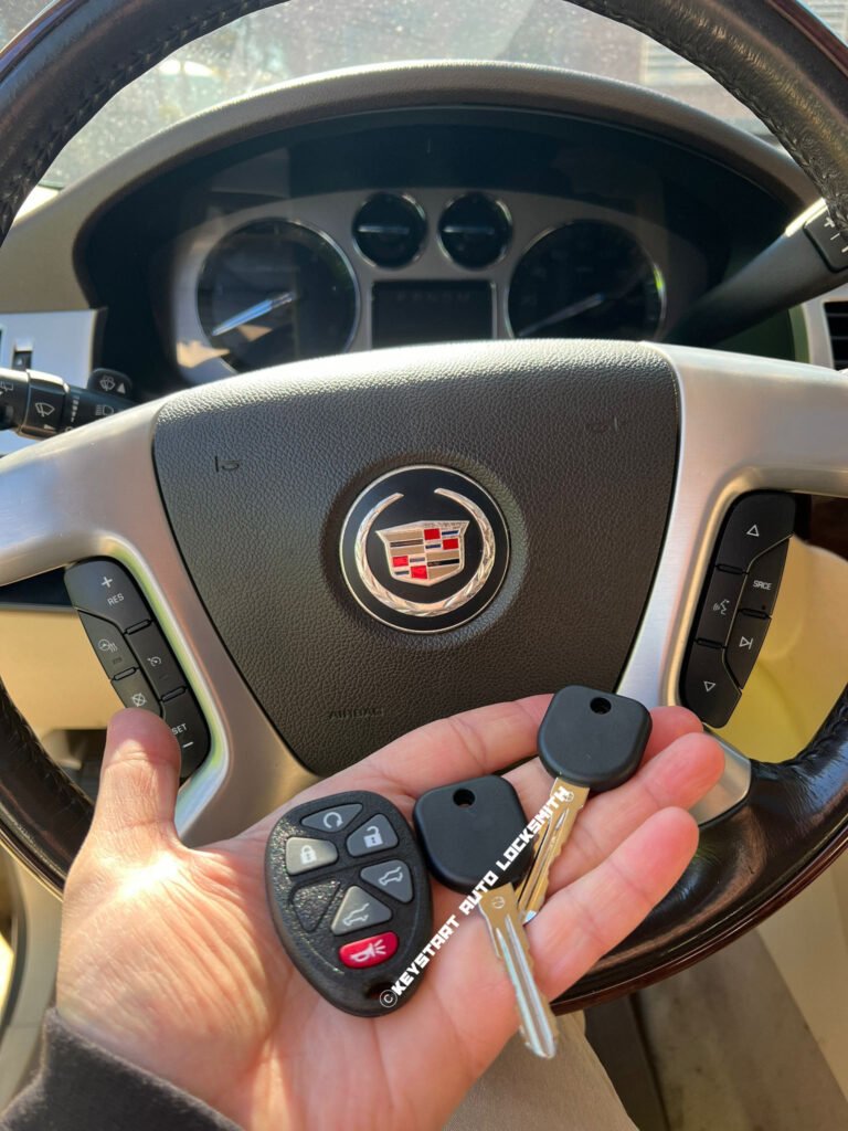 car locksmith is making a key fob replacement in Holmby Hills, Los Angeles, CA