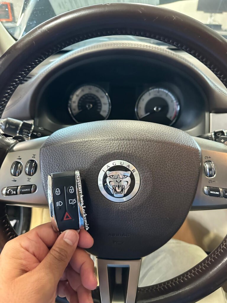 car locksmith is making a key fob replacement in Holmby Hills, Los Angeles, CA